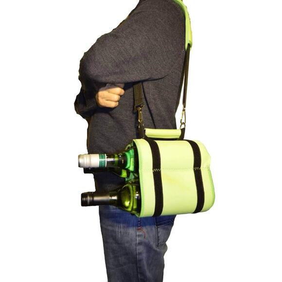 The Stubby Strip Vino - 4 Wine or Liquor Bottle Carrier - Picture 5 of 6